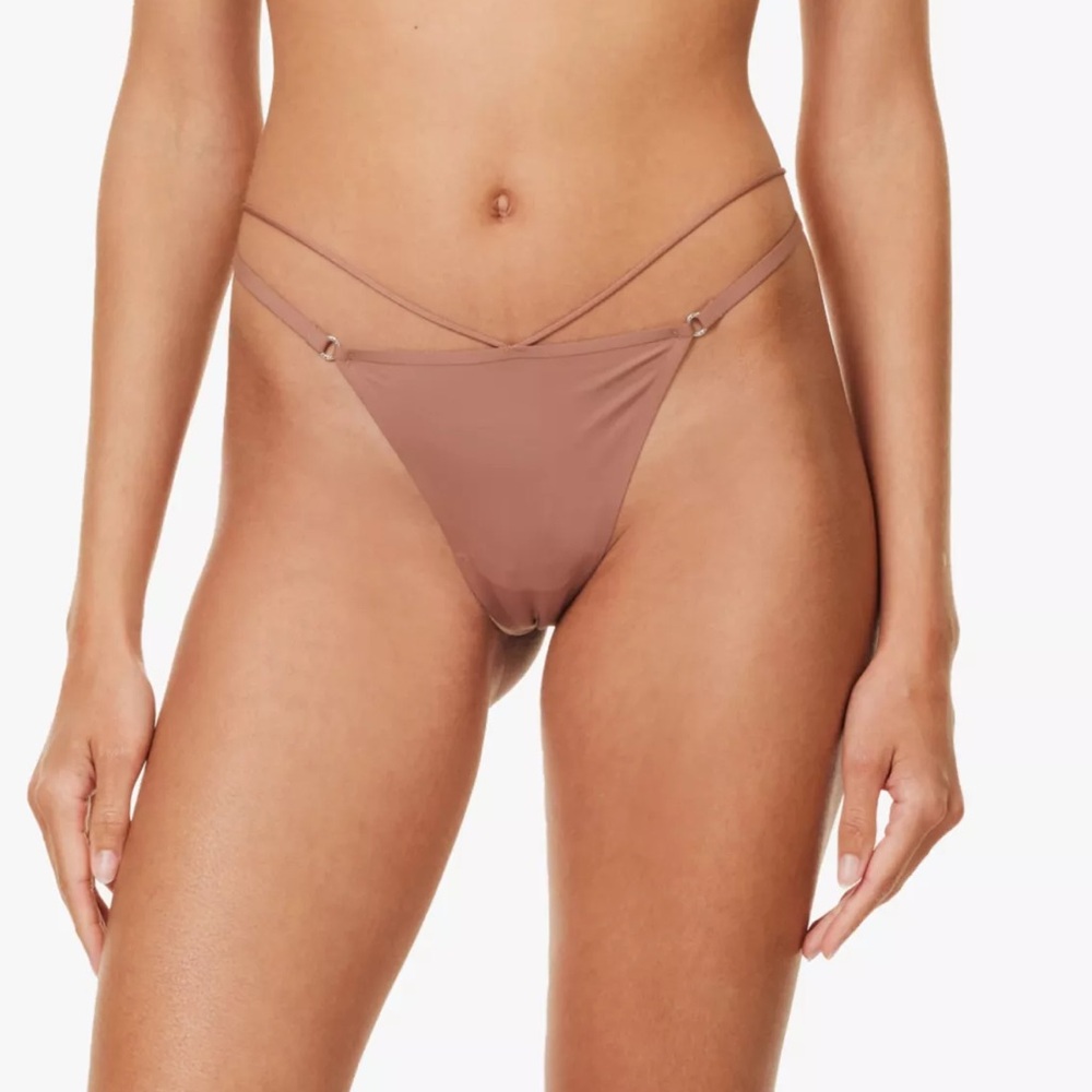 Nensi Dojaka x Calvin Klein string mid-rise Silk Thong